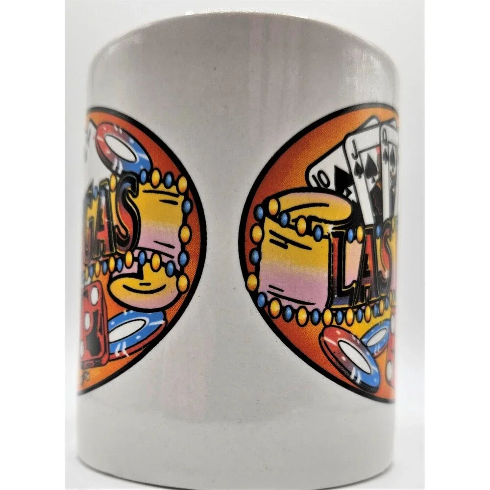 Set of 2 2004‎ Las Vegas RTSI Souvenir Coffee Mug Cup